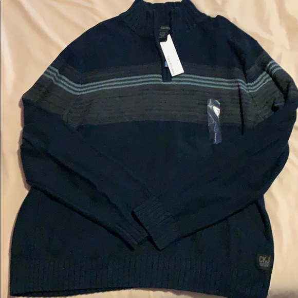 New XL Calvin Klein Navy sweater - Picture 2 of 5